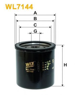 WIX FILTERS wl7144 -  Фильтр масляный двигателя